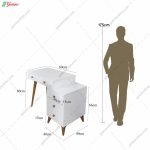 میز آرایش تابان + آینه