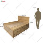 تخت خواب دو نفره ارزان با قیمت، تخت خواب درسا