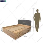 آدمک تخت خواب دو نفره لارا از گامی نو
