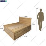 آدمک تخت خواب دو نفره درسا گامی نو