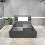 تخت 120 بالسا از نمای روبرو و باکس باز