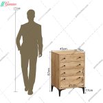 دراور 4 کشو مروارید