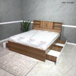 تخت خواب، تخت ، تخت خواب دو نفره، تخت خواب ساده و شیک، تخت خواب دو نفره عروس و داماد مدل تخت خواب دو نفره، تخت خواب سلنا