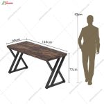 میز تحریر ملینا ساخته شده از ام دی اف و فلز در گامی نو