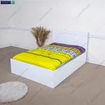 تخت خواب کفی فلزی مگنولیا به همراه تشک طرحی شیک و ساده از گامینو