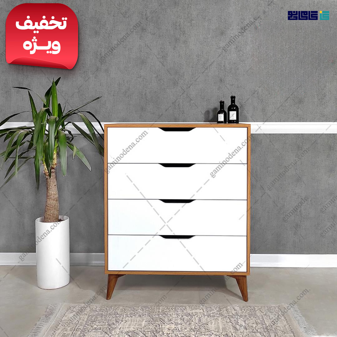 دراور 4 کشو آلوا، خرید دراور ارزان