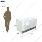 تخت خواب نوزاد و کودک، تخت خواب دخترانه، ساخته شده در مجموعه گامی نو