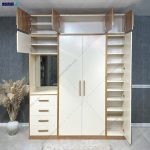 مدل کمد لباس چوبی جدید، عکس کمد لباس، کمد لباس دخترانه، کمد لباس 3 تکه نبات