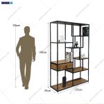 کتابخانه، شلف کتابخانه، ساخته شده در مجموعه گامی نو