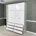 مدل کمد لباس چوبی جدید، عکس کمد لباس، کمد لباس دخترانه، کمد لباس نیکسام