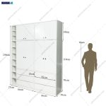 مدل کمد لباس چوبی جدید، عکس کمد لباس، کمد لباس دخترانه، کمد لباس نیکسام