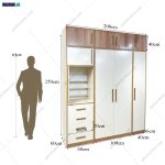 مدل کمد لباس چوبی جدید، عکس کمد لباس، کمد لباس دخترانه، کمد لباس 3 تکه نبات