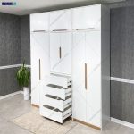 مدل کمد لباس چوبی جدید، عکس کمد لباس، کمد لباس دخترانه، کمد لباس هانیه تولید شده در مجموعه ی گامی نو دنا