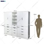 کمد دیواری سه تیکه ترلان - Image 5