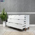 میز کنسول سفید، کنسول دراور بارمان