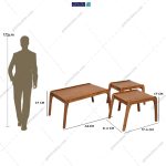 آدمک میز جلو مبلی و عسلی صحرا