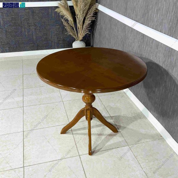 سرویس میز نهارخوری گرد بلوط