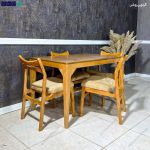 سرویس نهارخوری چهارنفره چوبی برکه