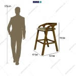 صندلی چوبی مدل کیاشا