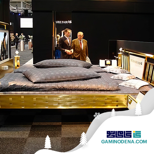 Jado Steel Style Gold Bed