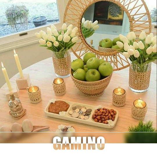 دکوراسیون عید با رنگ طلایی