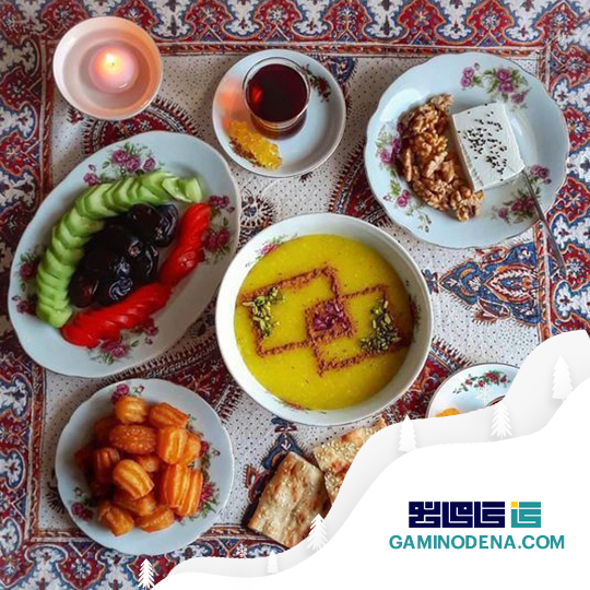 سفره‌ قلمکار اصفهان در دکور ماه رمضان