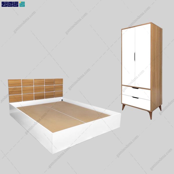 ست کمد و تخت خواب ساده و شیک بهناز