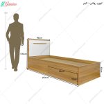 ست کمد و تخت خواب مدرن رکسانا