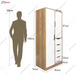 ست کمد و تخت خواب ساده و شیک اسفند