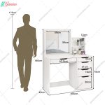 ست کمد و میز آرایش شیک و ساده سورن