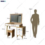 ست کمد و میز آرایش آپارتمانی مایسا