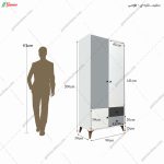 ست کمد و میز تحریر کشویی بهراد