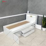 ست کمد و تخت خواب ساده گندم