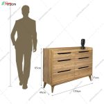 ست دراور و آینه مدرن گلایول