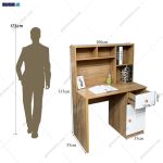 ست میز تحریر و میز آرایش ام دی اف مایسا