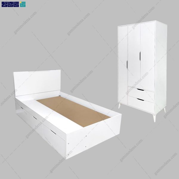 ست کمد و تخت خواب ام دی اف اوپال