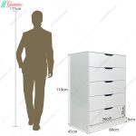 ست کمد و دراور کشودار آدرینا