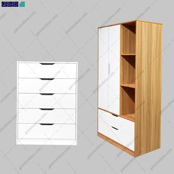 ست کمد و دراور کشودار وانیا