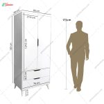 ست کمد و کتابخانه ام دی اف سدنا