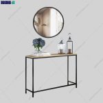 ست کنسول و آینه فلزی مهوا