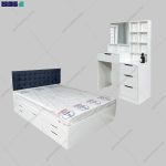 سرویس خواب دو نفره سفید وارنا گامی نو