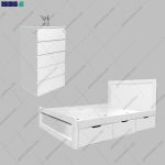 ست تخت خواب و دراور مدرن ریحانه