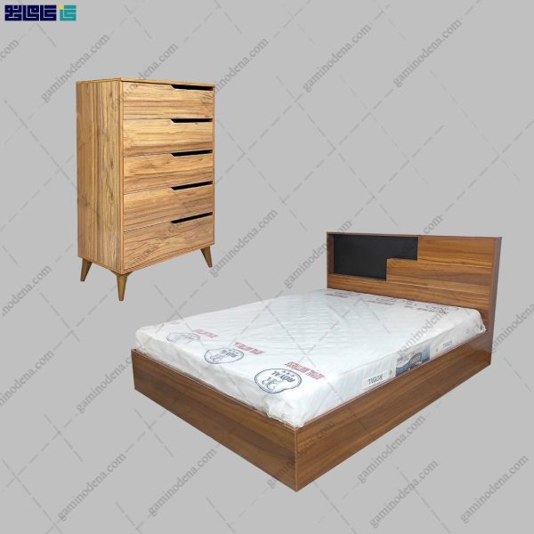 ست تخت خواب و دراور آپارتمانی آیسان