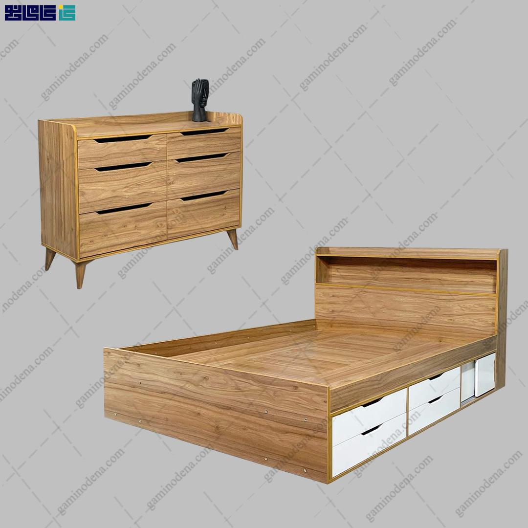 ست تخت خواب و دراور کشودار نگار ست تخت خواب و دراور کشودار نگار