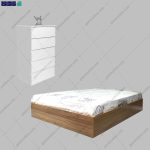 ست تخت خواب و دراور آپارتمانی باران