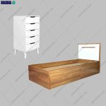 ست تخت خواب و دراور آپارتمانی ارشیا