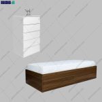 ست تخت خواب و دراور آپارتمانی آدرین