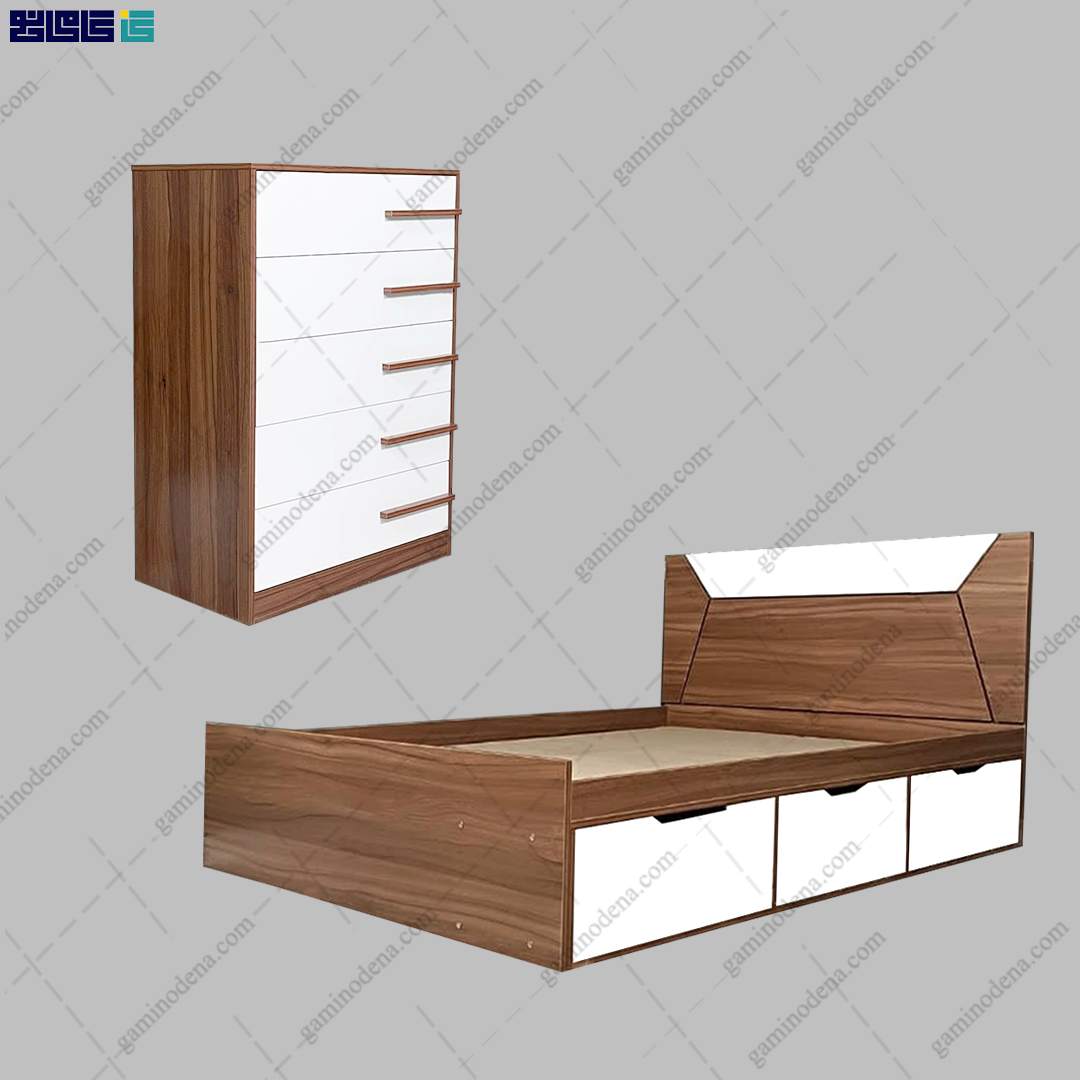 ست تخت خواب و دراور مدرن راویان ست تخت خواب و دراور مدرن راویان