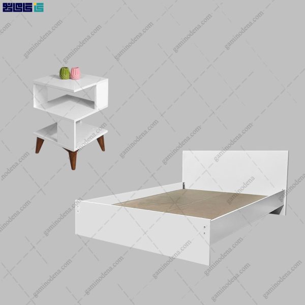ست تخت خواب و پاتختی مدرن مهنوش