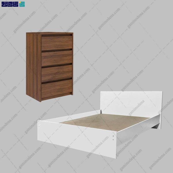 ست تخت خواب و دراور ساده و شیک سایا